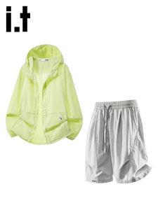 izzue | Summer Cool Ice Silk Sun Protection Set Thin Breathable and Quick-Dry