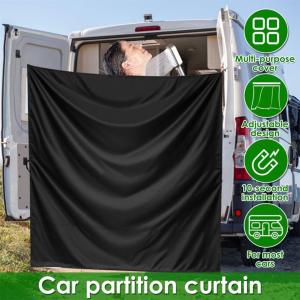 Camper Van Barn Door Privacy Curtains Cover With Hooks For Outdoor Shower Curtain Pure Cloth Sun Visor Blinds Cover Car-Styling
