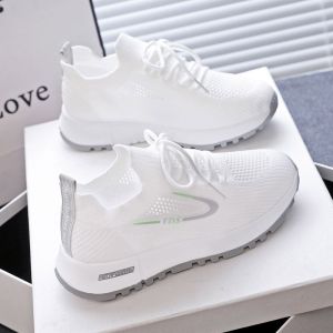 gumahus | Knit Mesh Upper Thick Sole Womens Running Shoes
