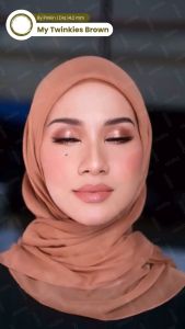 OLALILA SOFTLENS MY TWINKIES BROWN NATURAL LENS 14.5MM BY PINKIN NORMAL MINUS