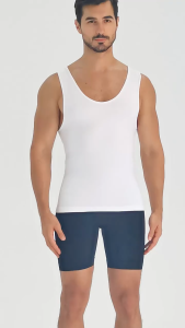 TTO-SLIT 140D Men Slim Lift Tank Top | Shapewear Fitness Corset | Summer Wear