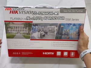 Hikvision CCTV DVR DS-7216HGHI-M1 16 Channels 2MP DVR H.265+ Video Compression 5 Signals Input Adaptively Audio Via Coaxial Cable For Analog CCTV Camera Digital Video Recorder