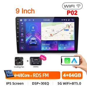 7/9/10 inch Universal Android 13 Car Radio 64G Autoradio android 2 Din car radio Central Multimedia Smart car systems For Toyota