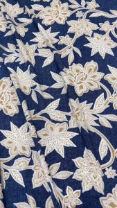 Kain Korea ITY Lycra Timbul Printed 320g Bidang 60 -Mikawah Textiles Kain Pasang Korea