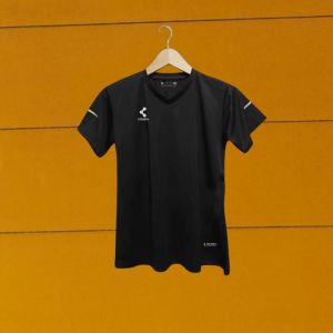 Atasan olahraga wanita lengan pendek terbaru senam aerobic joging zumba yoga gym futsal putri voly bulutangkis