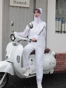 PVC Split raincoat for motorcycles waterproof breathable coat and pants double brim set rain jackets for men & women