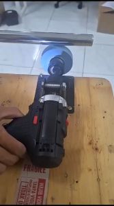 Dudukan Mesin Bor As Panjang Adaptor Stand Holder + Arbor Drat Panjang + 1 Mata Poles