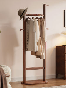 Standing Floor-Mounted Clothes Hanger Small Bedroom Simple Clothing Storage Rack Room Temporary Clothes Storage Magic Tool