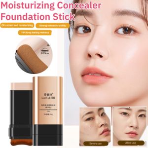Moisturizing Concealer Foundation Stick Flawless Makeup Moisturize Concealer with Brush Moisturizing Foundation Stick