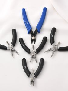 Mini Stainless Steel Jewelry Pliers Handmade DIY Bracelet Necklace Tool Sharp Nose Wire Cutters round Mouth Pliers
