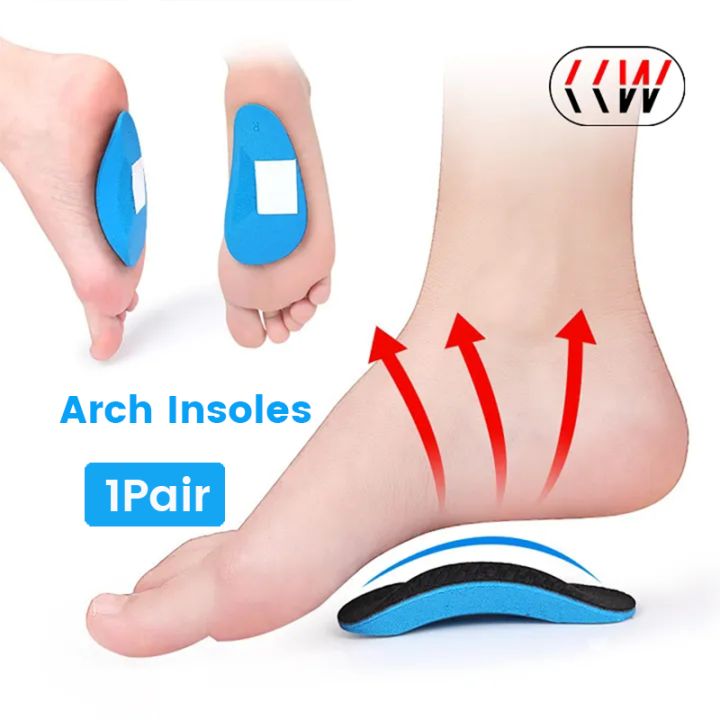 CCW 1Pair EVA Flat Feet Arch Support Orthopedic Insoles Pads For Shoes ...