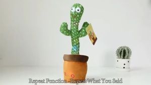 120 Songs Dancing Cactus Toy Electric Singing 120 Songs Luminous Recording Learning To Speak Plush Toy Kids Birthday Gift Christmas Gift