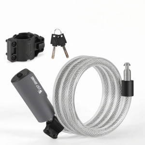 West Biking | Bike Steel Cable Lock Anti-Theft Portable Key Lock