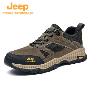 Jeep | Jeep Genuine Mens Outdoor Spring Climbing Shoes Lightweight Casual Hiking Shoes Anti-slip Sports Shoes Breathable Comfortable