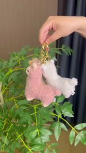 EELHOE | [DO]Cartoon Cute Alpaca Plush Pendant Creative Kawaii Doll Keychain Fashion Student Backpack Decoration Birthday Gifts[DO]