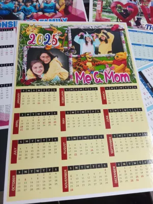 2025 Personalized wall calendars a4 size