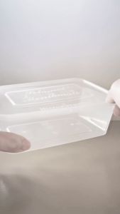 THINWALL KOTAK PERSEGI 750ML WADAH MAKANAN PLASTIK PLUS TUTUP BENING SUMO (25 PCS)