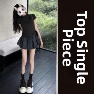 LIRUSHAN | Korean Style New Summer Gray Plaid Womens Dress