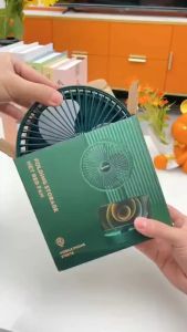 Kipas Lipat Mini Fan Mini Fold 3 Speed Portable Meja Putar 180°