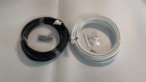 สายอากาศทีวี สายจานดาวเทียมพร้อมเข้าหัว แถมฟรีกิ๊ฟล๊อคสาย10ตัว