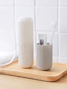 🦷 Portable Toothbrush & Toothpaste Holder – Travel-Friendly Case | Bekas Berus Gigi & Ubat Gigi | 便携牙刷牙膏收纳盒 ✈️