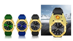 Watch Men Electronic Lightr USB Rechargeable Watch With Gift Box