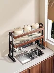 Drainage Dish Rack Stainless Steel