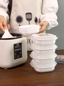 BOSSLU Kotak Makan Bekal Mini Tempat Penyimpanan Makanan Dengan Tirisan Serbaguna