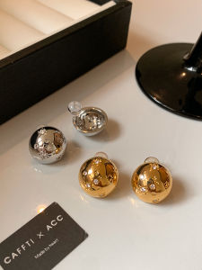 CAFFTI | Sterling Silver Planet Design Diamond Zircon Earring Studs