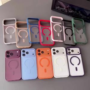 Anti-Drop for Magsafe Magnetic Phone Case for iPhone 18 17 16 15 14 13 12 Pro Max 18Pro Minimalist Transparent Acrylic Cover