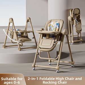 LIWAN | Multifunctional Adjustable Height Foldable Rocking Baby Dining Chair