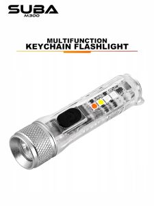 Senter Camping Mini Multifungsi SUBA M300 Keychain Flashlight 400 lumens