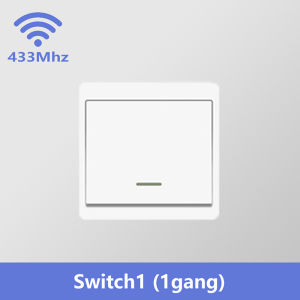 RF 433MHz Wireless Smart Wall Light Switch Panel Remote Control Mini Relay Receiver for LED Lightings Fan