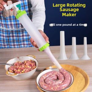 Manual Sausage Maker Home Use Stuffer for Making Sausages And Salami Kitchen Tool for Grinding Meat And Stuffing It into Casings