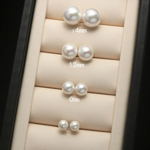 999 Sterling Silver New Style Trendy Best Selling Sterling Silver Pearl Earrings Womens Special-Interest Design Accessible Luxury 925 Pearl Earrings Big Earrings