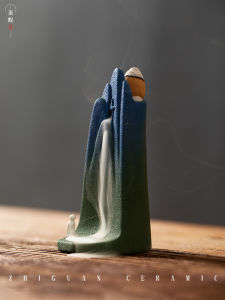 Zen Incense Holder Backflow Incense Incense Burner Ceramic Joss-Stick Incense Holder For Home Indoor Incense Burner Agarwood Sandalwood Incense Smoked Tray Incense Table