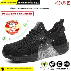 DINGGU | Giày Bảo Hộ Thoáng Khí Chống Hôi Đập Bể Chống Xuyên Thủng Chịu Mài Mòn