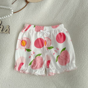 cat and  fish | Cotton Summer Childrens Bloomer Pants