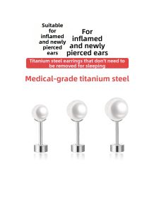 OUGUI | Titanium Steel Pearl Ear Health Enhancing Earrings
