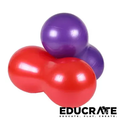 educratePH Peanut Sensory Therapy Ball PVC with Pump Yoga
