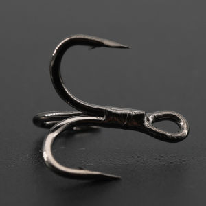 6X Fishing Treble Hooks 50Pcs Barbed Sharp Triple Sea Fishing Hooks Hard Lures for Freshwater Saltwater Fishing Accessories