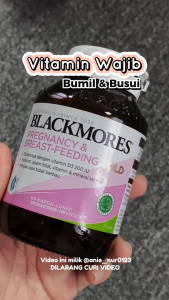 BLACKMORES 1500mg Pregnancy and Breast Feeding Gold 180Capsules Menyediakan nutrien untuk janin