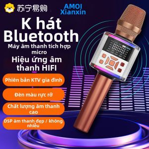 Amoi | Amoi K3 Microphone Karaoke Đèn Pin Không Dây Có Màn Hình Đa Phương Tiện Gia Đình Chất Lượng Âm Thanh Cao Trung Thực Bluetooth 5.0