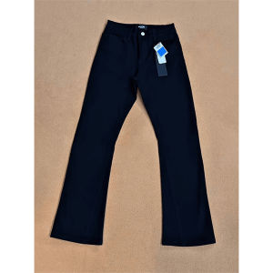 LIUBU | Slim Fit Flared Black Jeans
