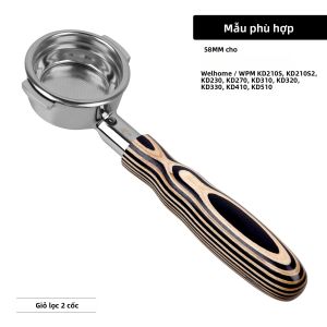 IKAPE | IKAPE Bottomless Portafilter Dành Cho Espresso Tương Thích Với Máy Pha Cà Phê Delonghi Barsetto Berivlle Lamarzocco E61 - Thép Không Gỉ 51/54/58mm