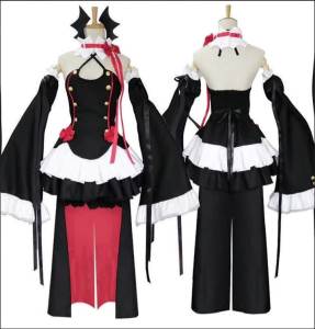 Krul Tepes Cosplay Anime Seraph Of The End Costume Wig Cosplay OwarI No Seraph Witch Vampire Halloween Costume For Women