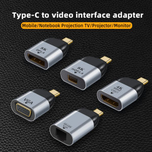 USB-C to HDMI Compatible 8KDP MiniDP VGA and Other Multi-Port Adapters - for Laptops MacBook PS5 Switch iPad Galaxy