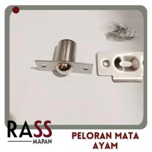 Peloran Mata Ayam Pintu Kayu Aluminium Bodi Kunci