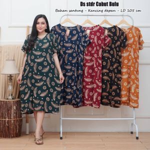 Daster Lowo Jumbo Motif Bintang Dress Wanita Jumbo Terbaru Bahan Rayon Adem Dan Halus