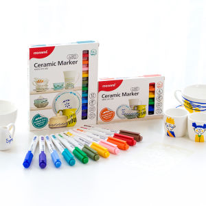 Monami 6/12 color Ceramic Marker Pen Set 1.4mm Point Drawing for Mug Cup Bowl DIY Graffiti Painting Art Decoration School Kids Gift
